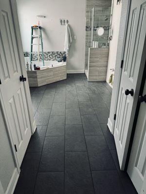 Master bath tile