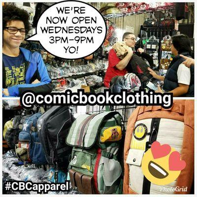 Team ComicBookClothing working hard to make sure we meet your pop culture needs.