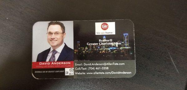 David Anderson - Real Estate Business Card