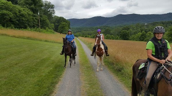 trail riding fun with friends