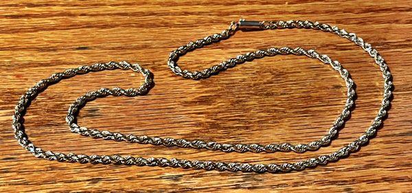 A Gold rope Necklace.