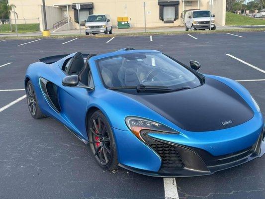 Mclaren Satin Blue and Black combo wrap