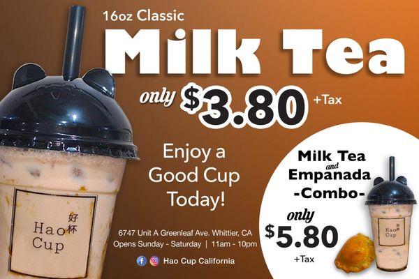 The most affordable milk tea in town!