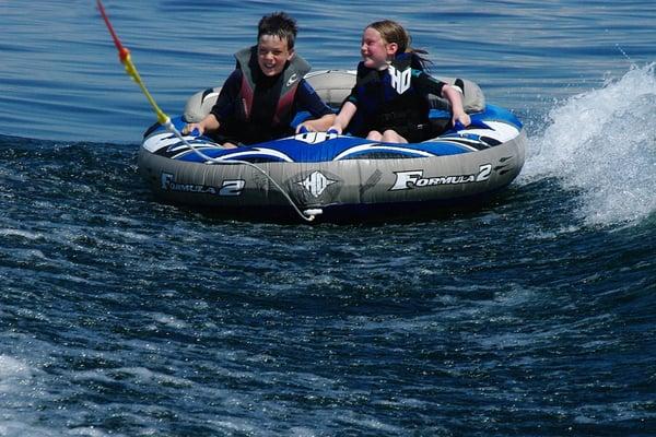 Kids Tubing at Action Water Sports Hope, ID