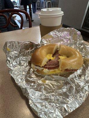 Taylor ham egg and cheese