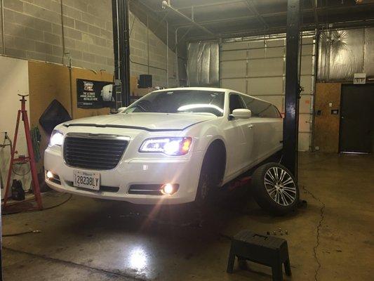 We offer LED Headlight Kits! in stock for most cars.