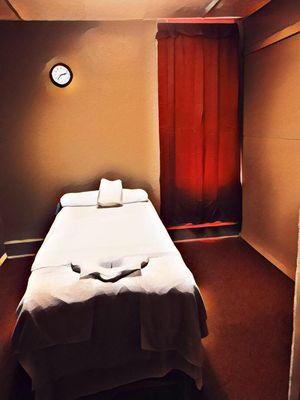 One of the beautiful massage rooms at Sunny Massage in Quincy IL