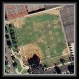 overhead of the baseball diamond