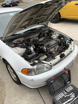 Honda Civic with starting issue