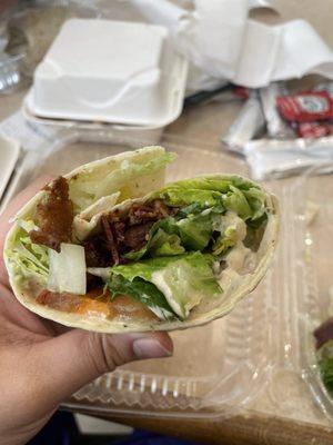 Blt wrap with chicken