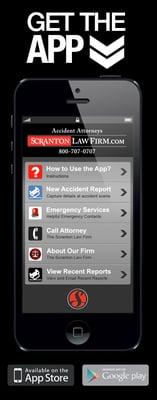 Download our app in the event of and accident... You know WHAT TO DO!!