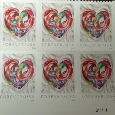 Valentines heart stamps :)