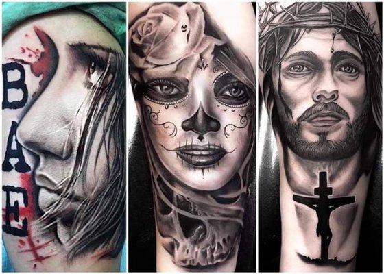 Tattoos done by Benjamin J Griffin