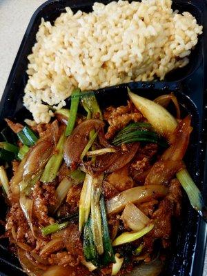 Mongolian beef lunch $11.50