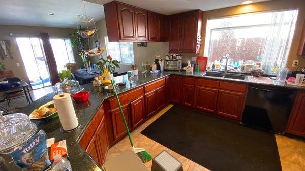 Water Damaged Kitchen.