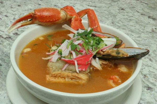 7-mares is our signature seafood soup, come give it a try!