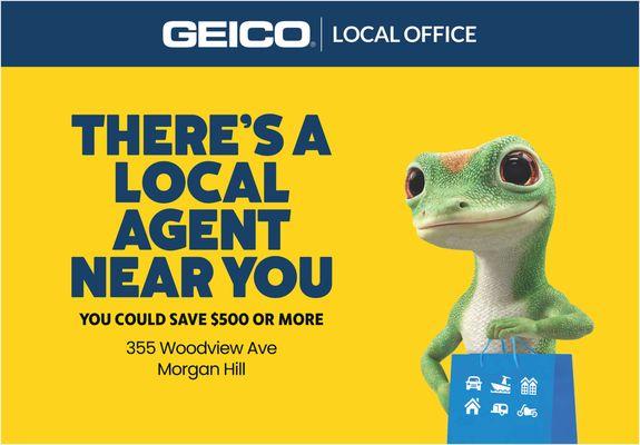 Call Us at 408-825-0750 for Your All-New Personalized Quote  from Your Local Geico Office located at Cochrane at Woodview Ave in Morgan Hill