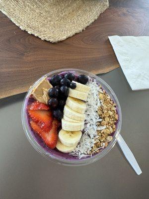 Açaí bowl with added whey protein :)