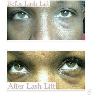 Lash Lift Befor and After