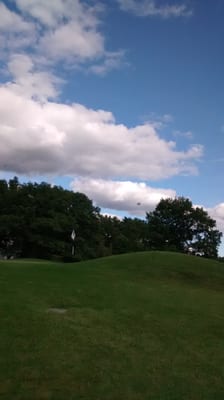 View of the 2nd green from the 3rd tee