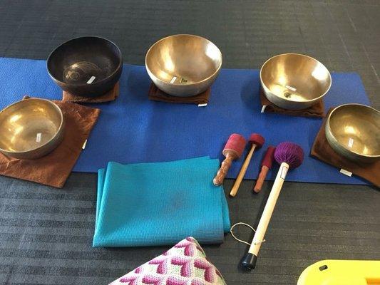 Preparing for our Sound Bath Experience on June 23, 2018