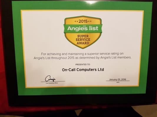 On-Call Computers Ltd in Monroe, Oh has claimed the Angie's List super service award 2 years in a row for computer repair and...