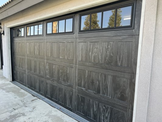 Stamped Shaker Carbon Oak with Madison Window