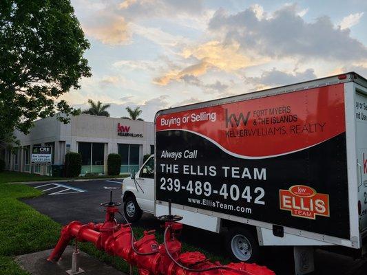 Ellis Team moving truck available for customers