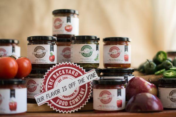 An assortment of products from The Backyard Food Company