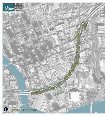 2016 Selmon Greenway Trail Map, Downtown Tampa