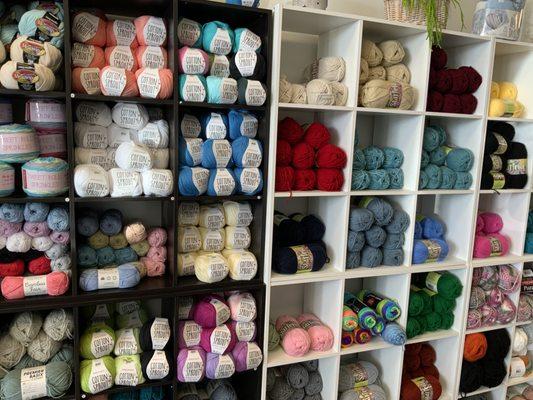 Yarn, Supplies, Lessons and Gifts. Stop in!