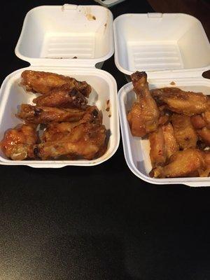 Tai Chile & sesame orange habanero wings