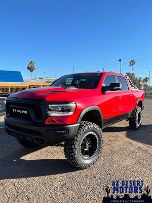 2019 Ram Rebel 4x4 
6" Suspension Lift by Rough Country 
37x12.50R20 Toyo Open Country MT 
20x9 Fuel Trophy