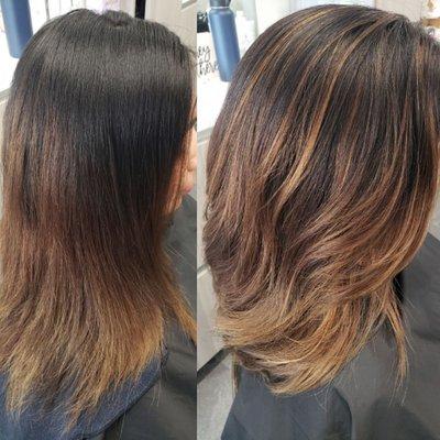 Balayage and Highlights