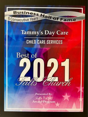 Tammy's Day care 8 consecutive years best childcare services