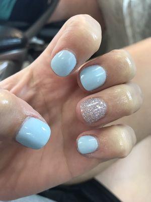 SNS dip powder manicure ($35)