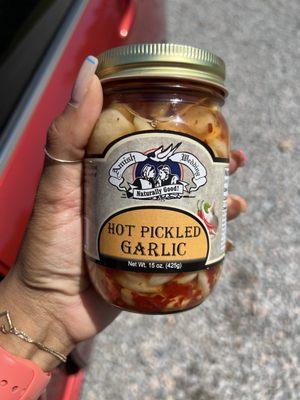 Pickled garlic