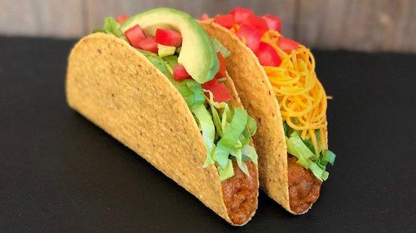 Beyond Avocado Tacos at Del taco - The Best!  It's Vegan and only 260 Calories & $2.49