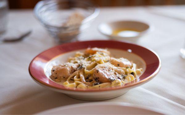 Alfredo with shrimp