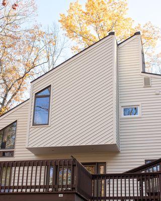 Custom vinyl siding work