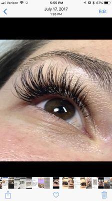 Classic eyelash extensions, length up to 14mm