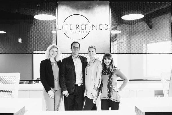 Life Refined Team Sarah, Dr. Nate, Dr. Staci, Lacey