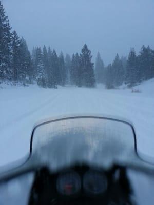 Snowmobiling