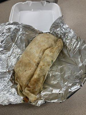 Pastor super burrito - really good! You better be hungry!!