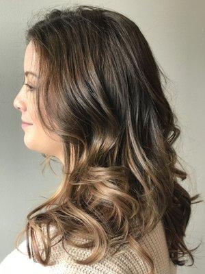 Ombré Hair color/cut/style