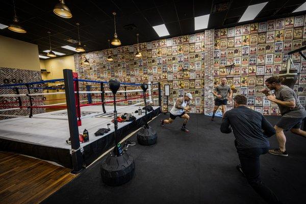 Group conditioning to top off the solid boxing session