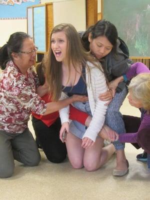 Intergenerational Theater Company performs their original show 'A String,' written and performed by 6 women 16-74. The show is now on tour!