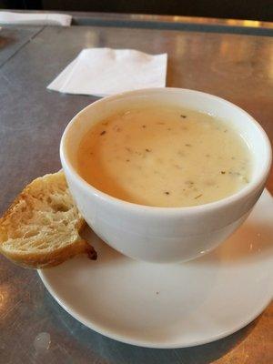 $10 bowl of clam chowder