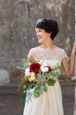 We love Kansas City's vintage modern brides.