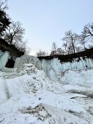 the falls but frozen!! 3.12.22